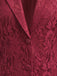 Veste Floral Dentelle Boutonné Devant Blazer Jacket Années 1950
