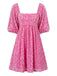 Robe Paillettes Manches Bouffantes Dos Nu Années 1960