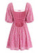 Robe Paillettes Manches Bouffantes Dos Nu Années 1960