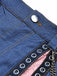 [Prévente] 2PCS Corset Denim Dentelle Bleu & Mini Jupe à Chaîne Années 1950 16