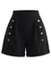 [Prévente] 2PCS Crop Top Épaules Dénudées à Volants Boutonné & Short Années 1950 8