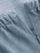 Robe Bleu Claire Bretelles Fines Corset Denim Années 1950