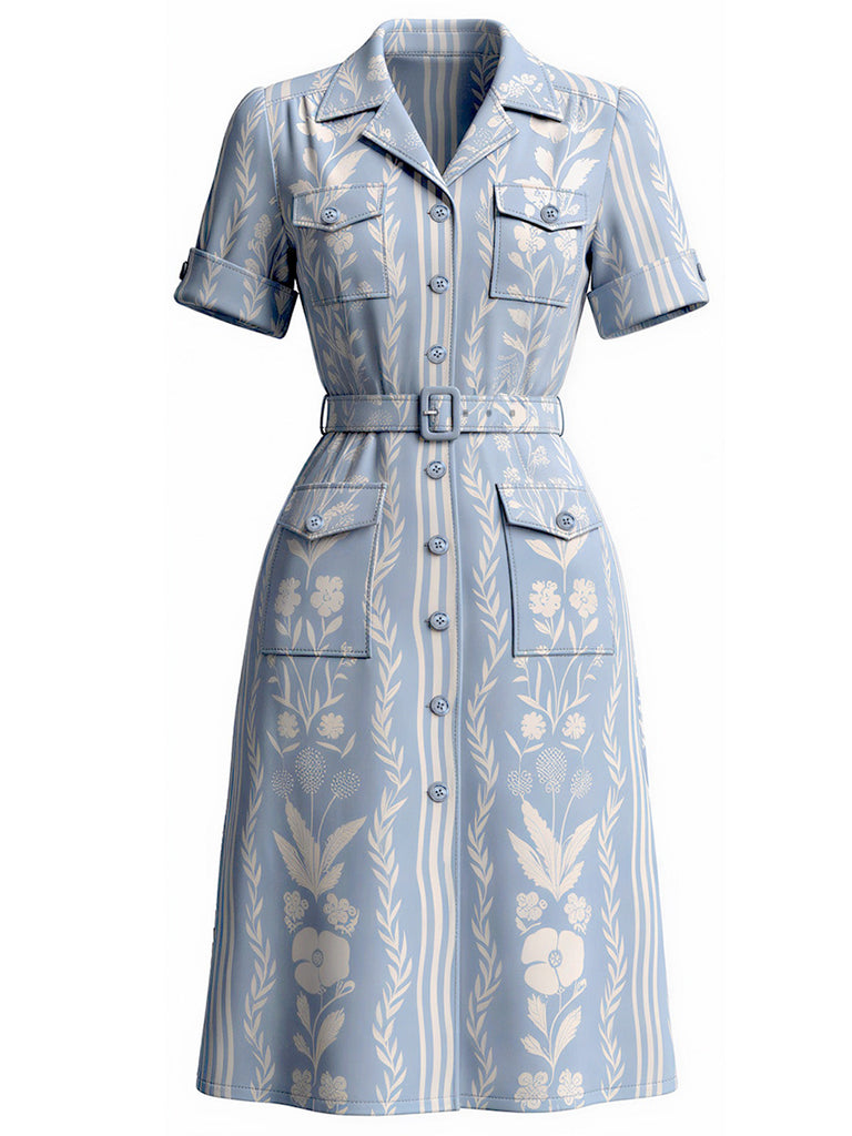 [Pre-Sale] Blw 1940s Floral Vintage Classic Dress 2