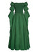 Robe Épaules Dénudées Virago Manche Taille Empire Long Années 1930
