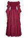 Robe Épaules Dénudées Virago Manche Taille Empire Long Années 1930