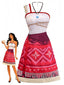 Robe Déguisement Vaiana Moiana Une Épaule Franges Années 70
