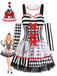 Ensemble robe costume d’Arlequin bouffon d’Halloween années 1980