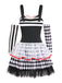 Ensemble robe costume d’Arlequin bouffon d’Halloween années 1980