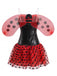 Ensemble de costume coccinelle à pois pour Halloween années 1960