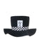 Ensemble costume cosplay Halloween 5PCS noir à rayures et coupe évasée Années 1940