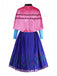 Robe Princess Halloween Cosplay avec Cape Années 1940