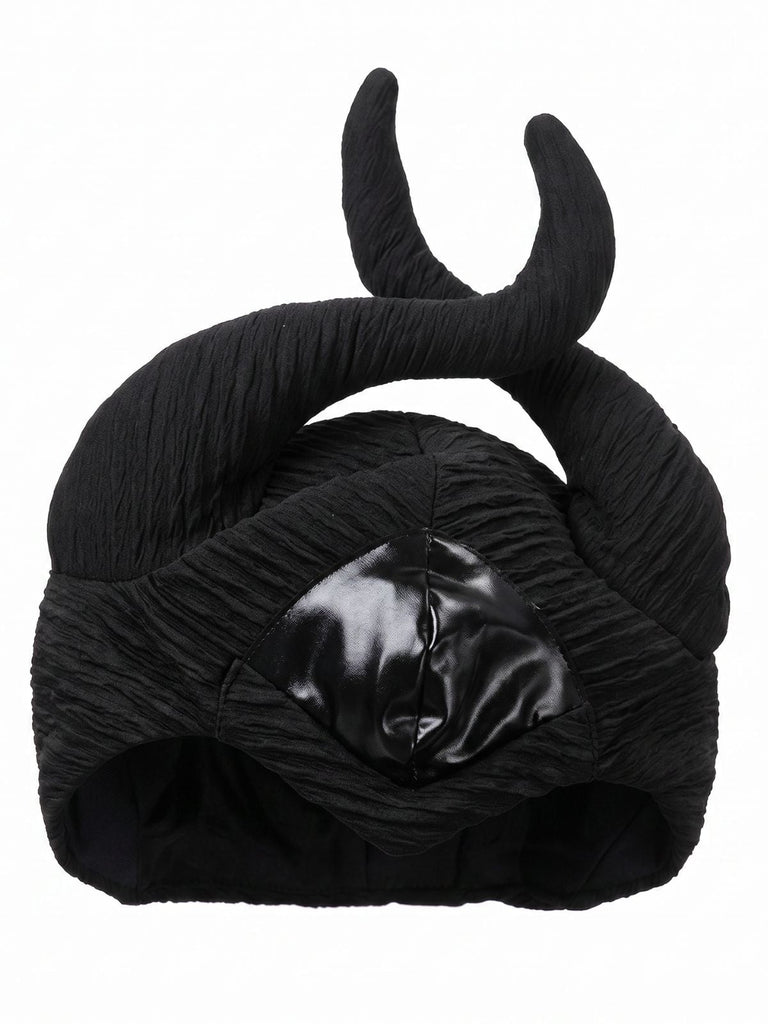 Robe Noir Gothique Witch Wing Col Manches Cloche Costume Années 1930