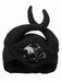 Robe Noir Gothique Witch Wing Col Manches Cloche Costume Années 1930