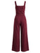 Combinaison Col Carré Sans Manches Boutonné Uni Années 1940 3