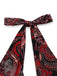 Robe Rouge Cachemire Dos Nu Ligne A Années 1970 7