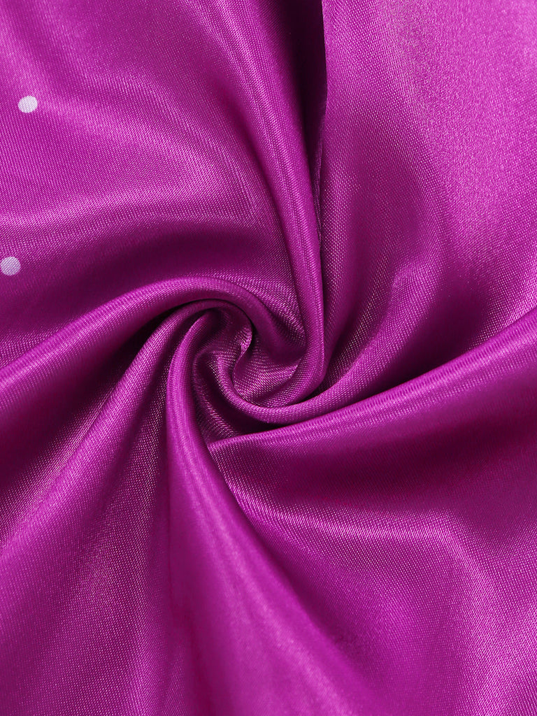 Robe costume de princesse de conte de fées violette à manches bouffantes années 1940