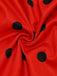 Set Robe Costume Coccinelle Halloween Rouge Années 1950
