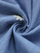 Robe Bleue Col V Marguerites Brodées Manches Bouffantes Années 1970 7