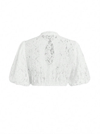 White 1950s Vintage Classic Top 2