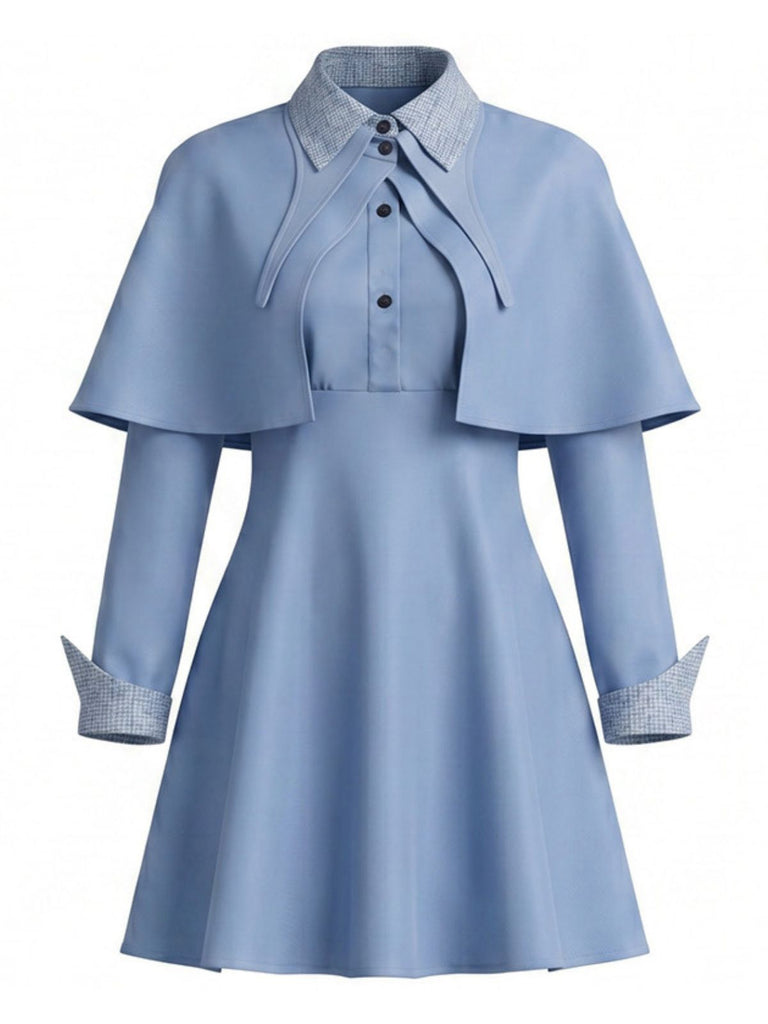 Ensemble de costume de sorcière bleu années 1950