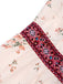[Prévente] Robe Boho Floral Brodé Manches Lanternes Maxi Années 1970