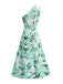 Ice Green 1950s Floral Vintage Classic Dress 3
