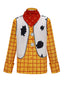 Chemise carreaux et gilet de cow-girl shérif pour Halloween années 1980