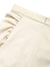[Prévente] 2PCS Beige Off‑Shoulder Dentelle Volant Top et Asymétrique Jupe Années 1970