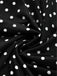 [Prévente] Robe gothique noire à pois, dentelle et fronces années 1970