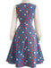 [Prévente] Ensemble 2 pièces blouse à col volanté avec nœud et robe à pois années 1950