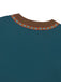 Robe Sarcelle Medieval Renaissance Patterned Trim Ceinturé Années 1970