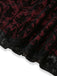 Robe Gothique à Bretelles Spaghetti en Tulle Rouge Années 1960