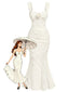 Robe sirène ivoire dentelle florale applications fleurs années 1930