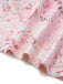 Robe Florale à Col V avec Nœud aux Épaules Rose Années 1940