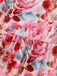 Robe Rose Floral Sans Manches Midi Années 1940