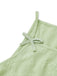 Combinaison vert à bretelles fines, nœud, jacquard et jambes larges Années 1950
