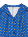 Robe à Pois Manches Courtes Revers Ceinturé Années 1950