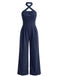 Combinaison Corduroy Croix Halter Col Jambes Larges Années 1950