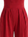 Combinaison Corduroy Croix Halter Col Jambes Larges Années 1950