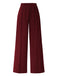 Ensemble deux pièces à rayures contrastées, haut manches longues et pantalon années 1960 - 9