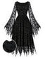 [Prévente] Robe Noir Gothique Chauve-Souris Années 1970