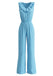 Combinaison Volant Col V Sans Manches Jambes Larges Années 1970
