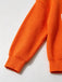 Pull orange en maille à col rond et imprimé lettres années 1940