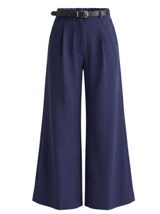 Pantalon taille haute à ceinture et jambes larges années 1960 - 1