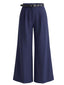 Pantalon large taille haute  ceinture années 1960