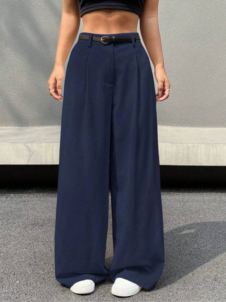 Pantalon taille haute à ceinture et jambes larges années 1960 - 3