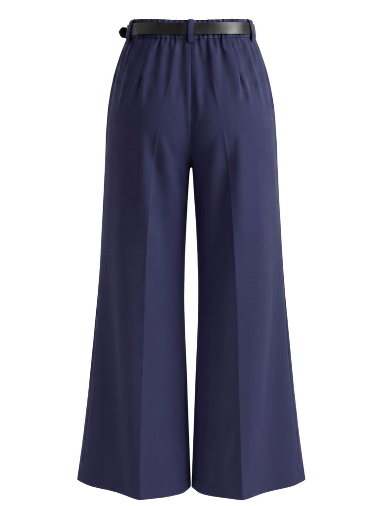 Pantalon taille haute à ceinture et jambes larges années 1960 - 2