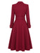 [Prévente] Manteau lie-de-vin croisé et ceinturé années 1930
