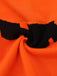 Pull orange en maille à visage de citrouille d’Halloween années 1970