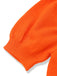 Pull orange en maille à visage de citrouille d’Halloween années 1970